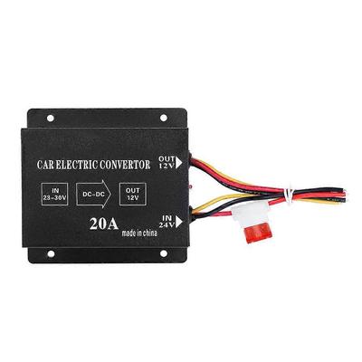 Auto Nákladní automobil 20A 240W DC 24V na 12V Konvertor napájení Reduktor elektrického napětí Step-down Transformátor