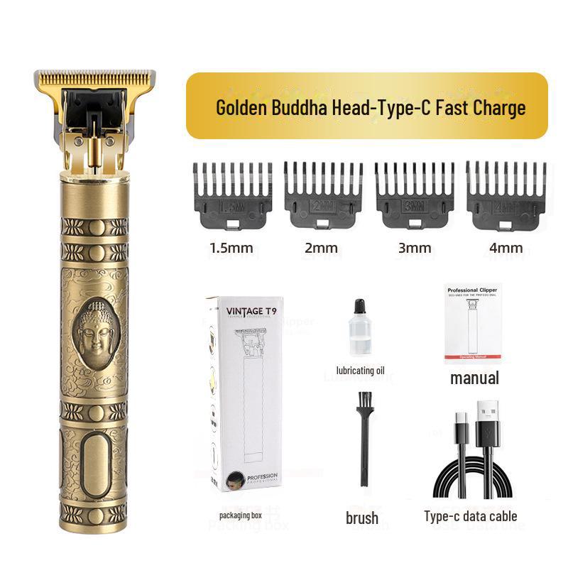 Retro Multifunctional TYPE-C Fast Charging Portable Hair Clipper