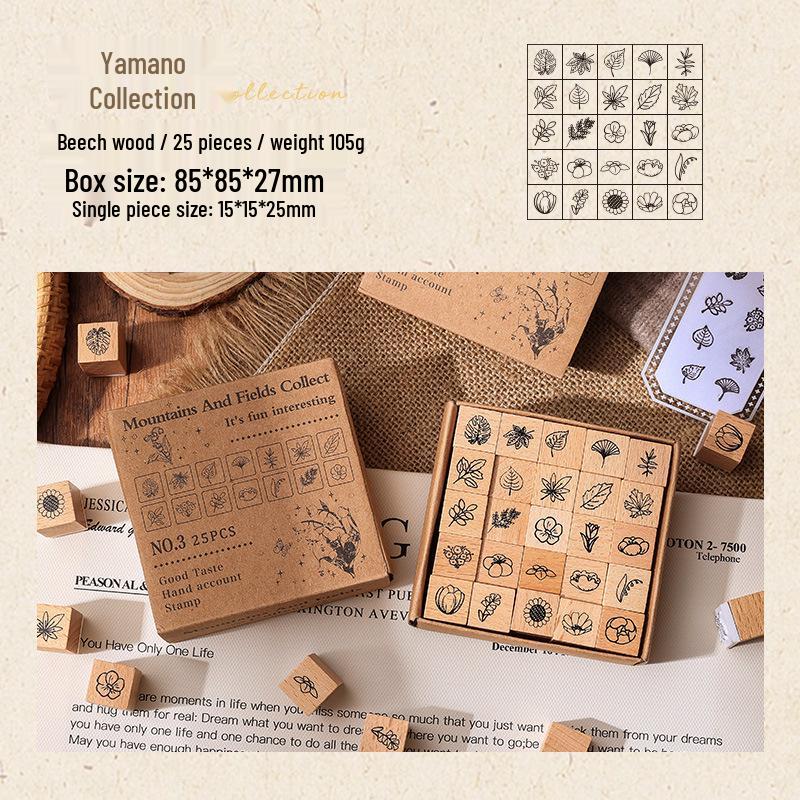 Colorful Butterfly Wooden Stamp for Kids' Diaries