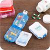 Compact 8-Compartment Travel Pill Dispenser with Single Lid