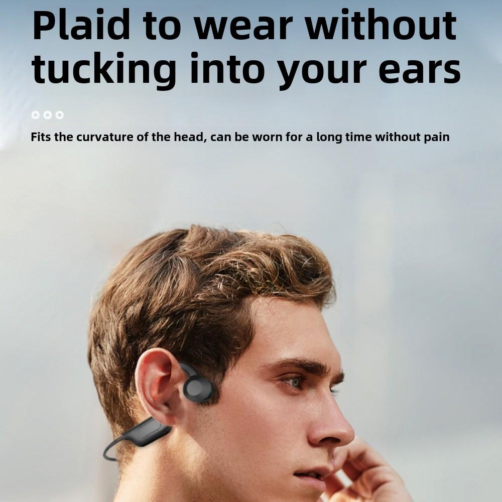 Wireless Sports Bluetooth Headphones Do Not Go Outside The Ear To Put Ear Mounted Air Bone Conduction