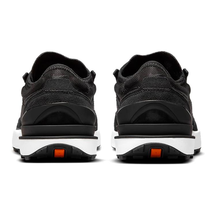 Nike Waffle One Black White Orange Black GS DC0481-001
