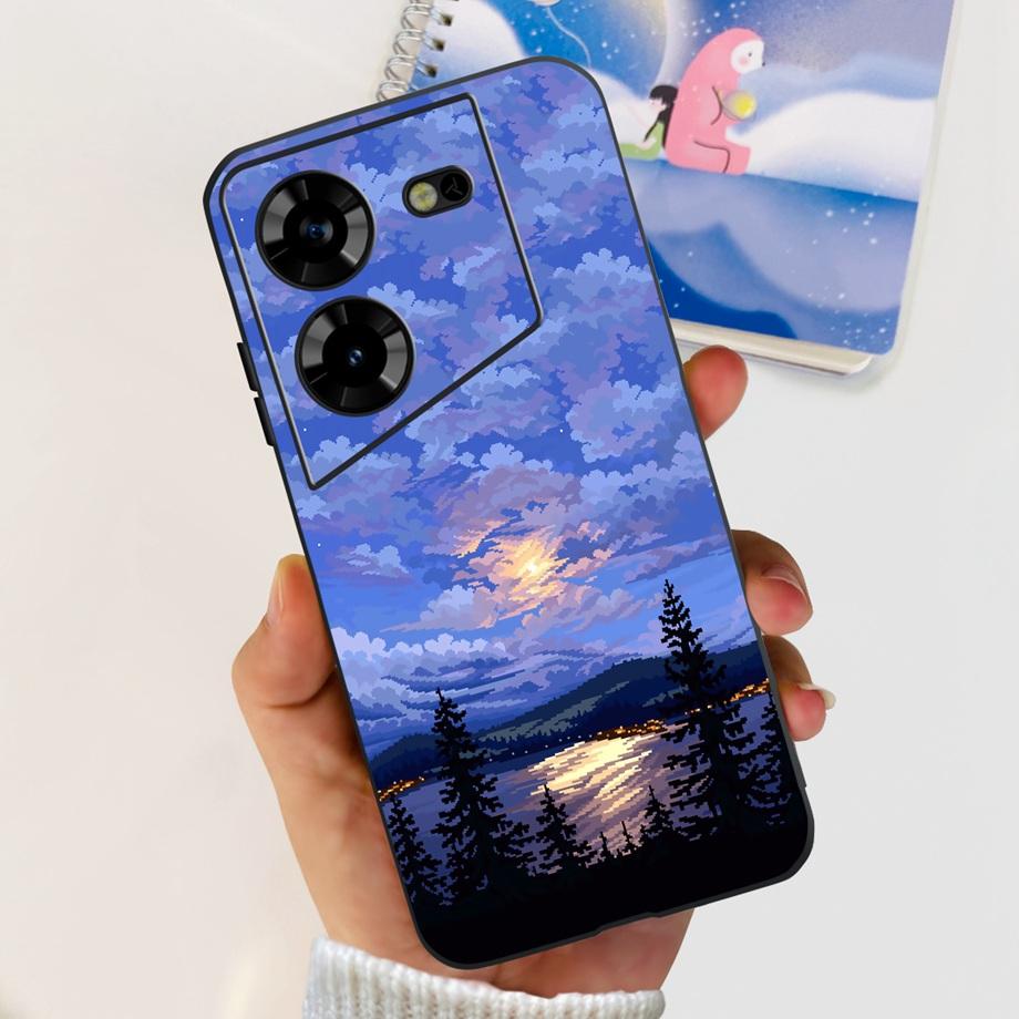 Soft Cases For Tecno Pova 5 4G Pova5 Phone Cover Matte Liquid Silicone Slim Funfas Capa For Tecno Pova 5 Pro 5Pro LH8n Bumper