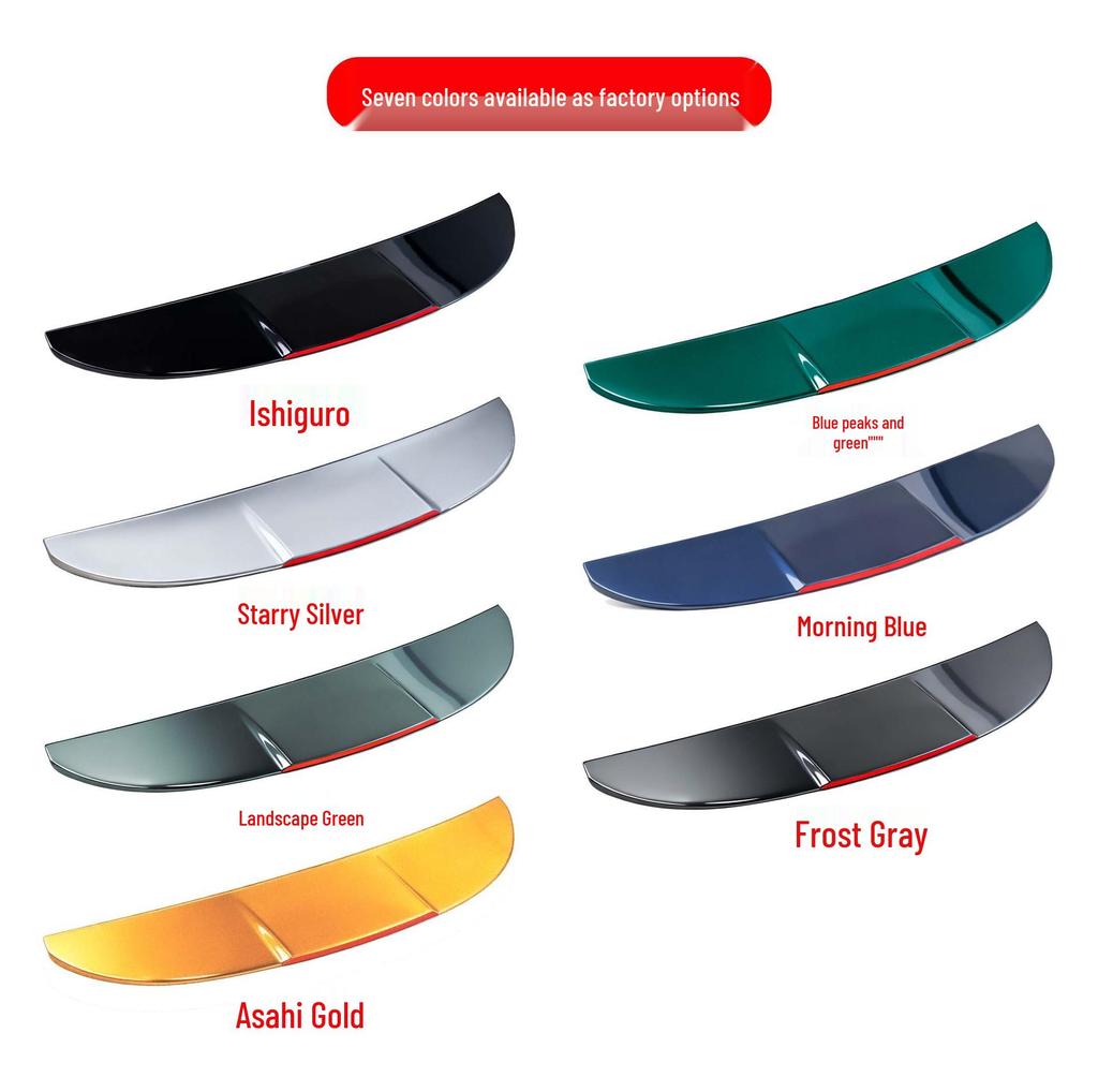 Equation Leopard Titanium 7 Original Rear Spoiler: Lightweight, Adhesive, Modified Exterior Accessory