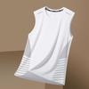 Gilet Sportivo da Uomo Estivo Asciugatura Rapida Traspirante Base Shirt Allenamento Spalle Larghe Senza Maniche Maglietta Tecnica Traspirante Top