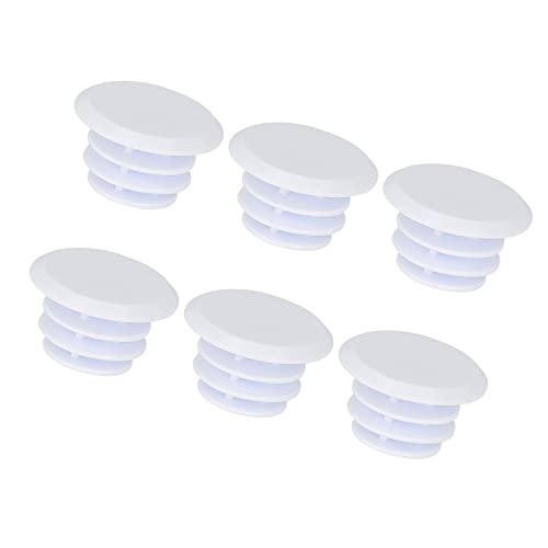 

ACROPIX Велосипедные ручки руля резиновые заглушки универсальные белые 6 шт.