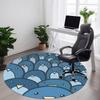1pc Penguin Pattern Office Round Area Rug, Indoor Mat Suitable ForOffice, Under Office Chairs Bedroom Living Room Home Decor, Room Deco,  N64