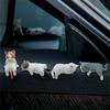 4Pcs Cartoon Cats Miniature Figurines Car Center Consoles Screen Decoration Computer Monitors 3D Animal Model Figures
