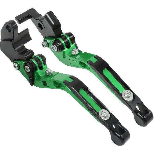 Motorcycle Foldable Brake Clutch Levers Adjustable Aluminum Handlebar Lever Replacement for Kawasaki Ninja 400 18-20 Ninja 300R 13-17 Ninja 250R