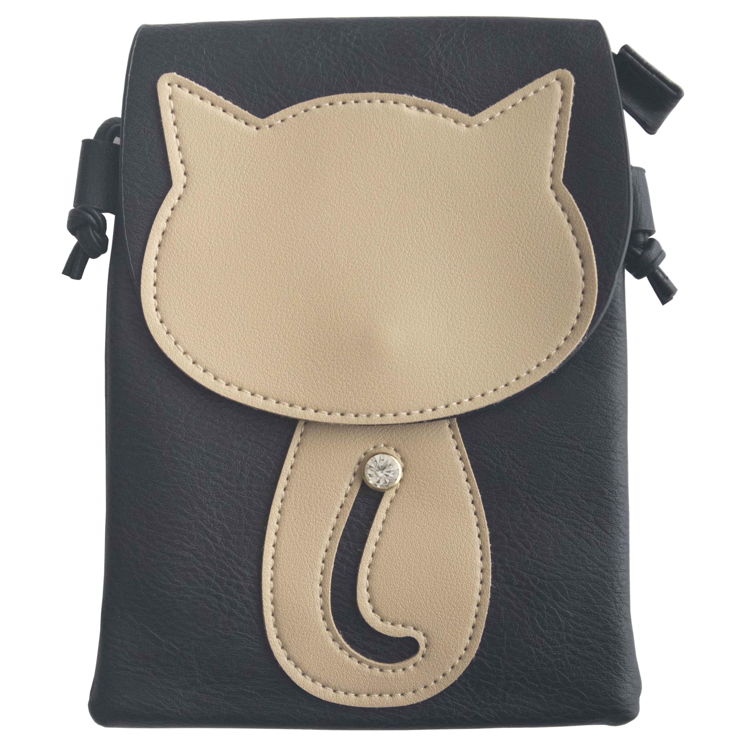 

Милая кошка Смартфон на плечо для дизайна с сумкой/чехлом для хранения Женщины, через плечо/вертикальный (Тип D)