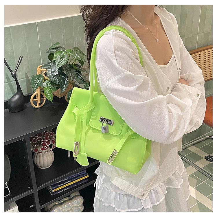 Borsa a Tote Jelly di Lusso da Donna 2026 - Borsa Kelly Colore Caramella Estiva