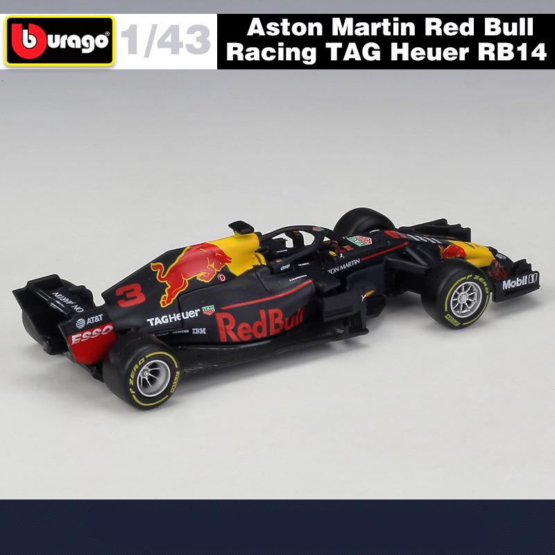 Bburago 1:43 F1 Team Red Bull Racing RB21 RB20 Mclaren MCL60 MCL38 W16E Formula One Simulation Alloy SuperCar Race Car Model Toy