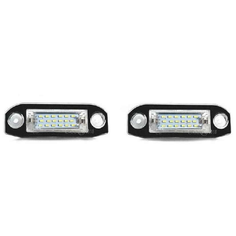 Volvo XC60 White LED Number Plate License Lights Lamps Set Pair