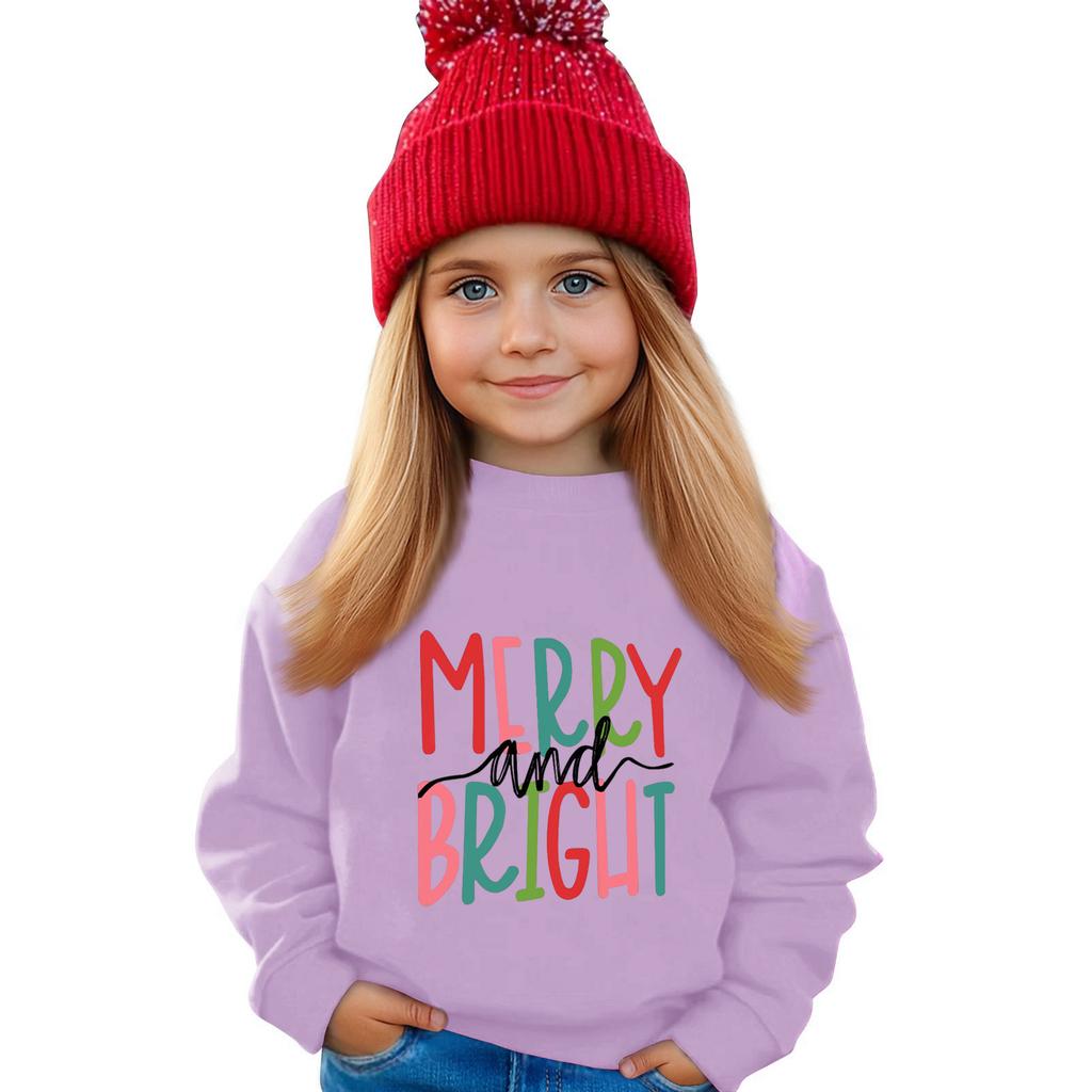 Genser til barn Gutter Jenter Rund hals Sportsgenser Casual Pullover Genser Sportsskjorte