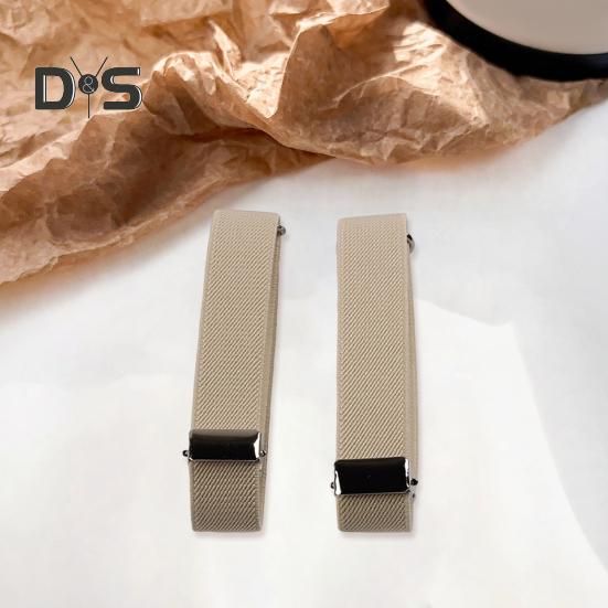 1 Pair Unisex Armband Adjustable 2.5CM Width Solid Color Leg Strap Elastic Shirt Sleeve Holder Arm Cuffs Bands Party Wedding Clothing Accessories