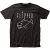 26 Flipper Logo T Herren T-Shirt Rock and Roll Musik Klassisches Band-T-Shirt Neu Schwarz Unisex T-Shirt