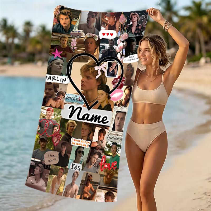 Customizable personalized beach towels Rudy Pankow themed designs.Suitable for the beach, yoga, sports;ideal as beach accessories