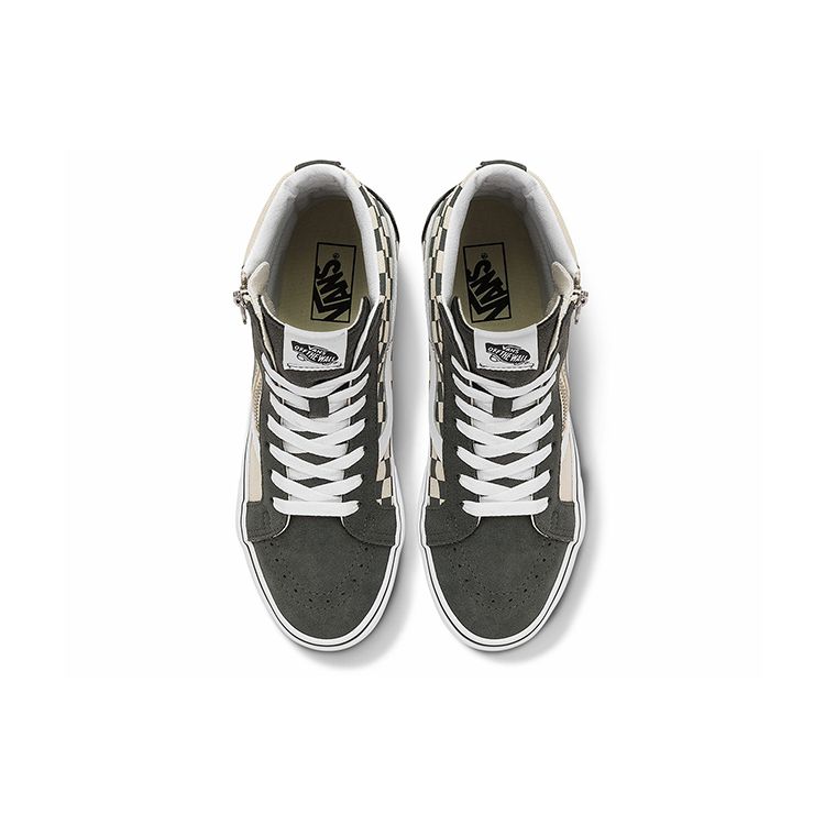 Vans Sk8 Reissue Side Zip High Top Skate Shoes Unisex Sneakers Milk-Tea VN0007NZTWH