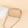 New diamond satchel women's shoulder bag large capacity double zipper design embroidery camera bag ladies bag