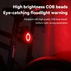 JOHORSE Bike Taillight USB Rechargeable Rear Light Cycle Warning Light Support Multiple Lighting