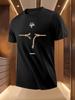 Summer Tshirt with Bold Life Rope Print - Breathable