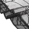 Spooky Black Lace Spiders Webs Mantel Scarf with Bat Lace Oven Cloth for Halloween Party Decoration