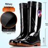 Men's Waterproof Anti-Slip Military Rubber Boots with Cowhide Sole, Mid-Calf and Low-Top Options for Construction and Kitchen Use