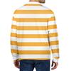 Men's Casual Striped Print Button-Up Long-Sleeve Tops
