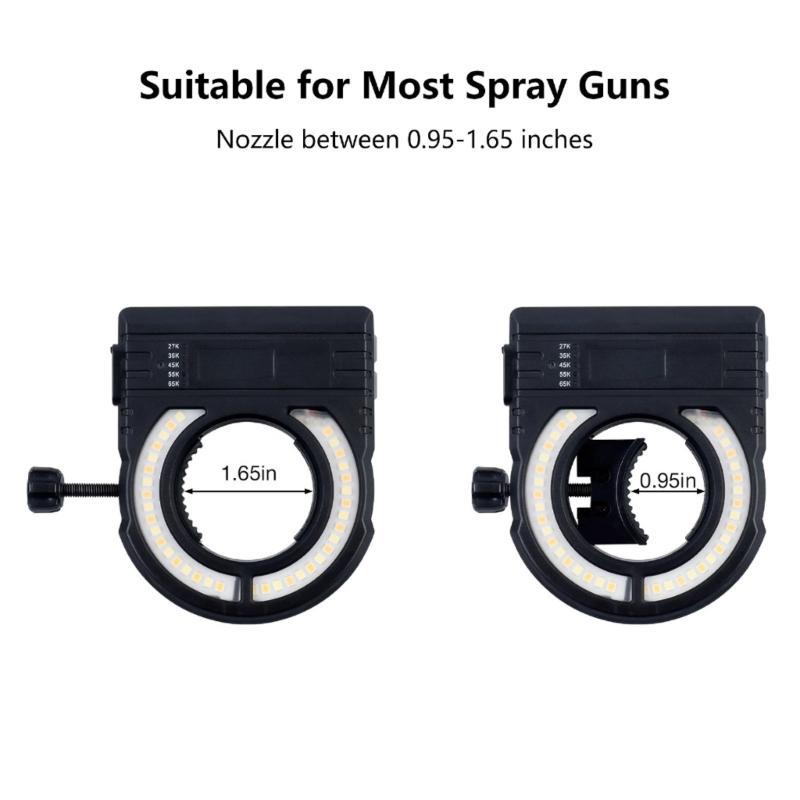 High Power Workshop Light Cordless Sprayer Guns Light Adjustable Color from 2700K to 6500K for Car Body Repair