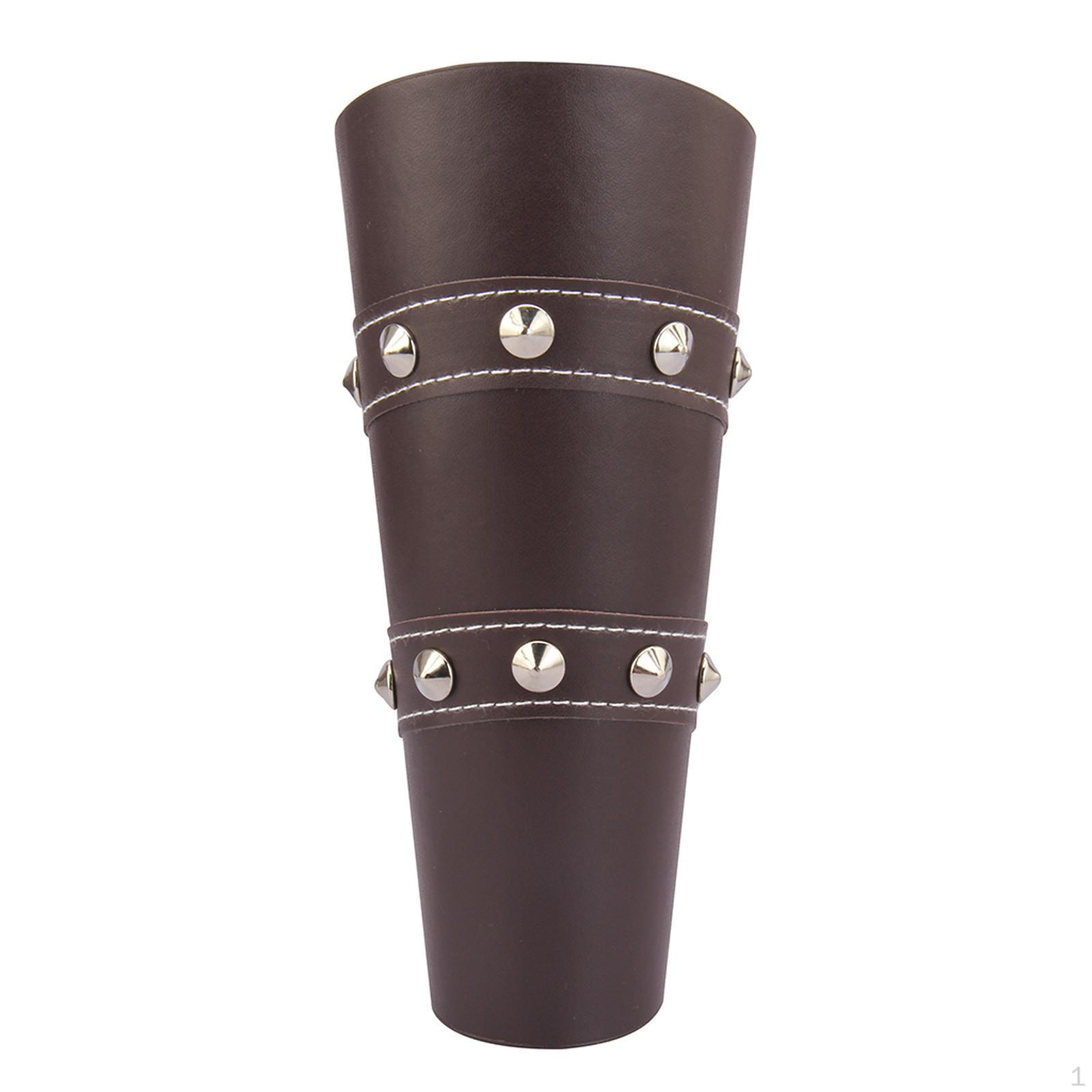 

Wide Bracer Bracelet Medieval Gauntlets Retro Adjustable for Halloween Party