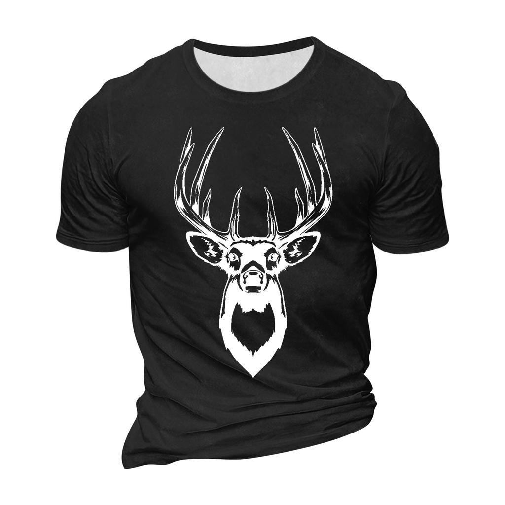 Men's Casual Short Sleeved T-shirt Raglan Sleeve Bottom Shirt