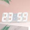 Electronic 3D Digital Alarm Clock Luminous Wall Hanging Clock Portable LED Desk Clock  Student