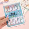 6 Pieces Kit Kawaii Cat Paw Highlighter 6 Colors Slanted Tip Markers Liquid Ink for Student School Stationery Office Supplies