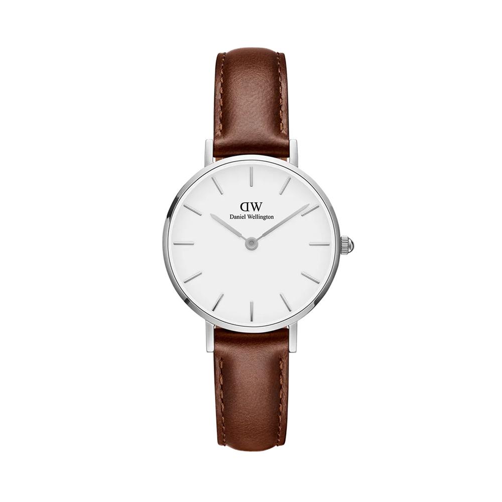 Danielwellingteon Petite St Mawes 2-Color Brown Women'S Leather Watch