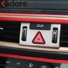 For Kia Cerato Forte K3    Carbon Fiber Car Center Warning Light Lamp Panel Cover Molding Trim Interior Accessories