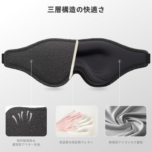 Developed by a Sleep Medicine Specialist: 2025 Revolutionary Eye Mask, Unisex, Side Sleeper Design, 99.99% Light Blocking, 3D Light Blocking Design, P