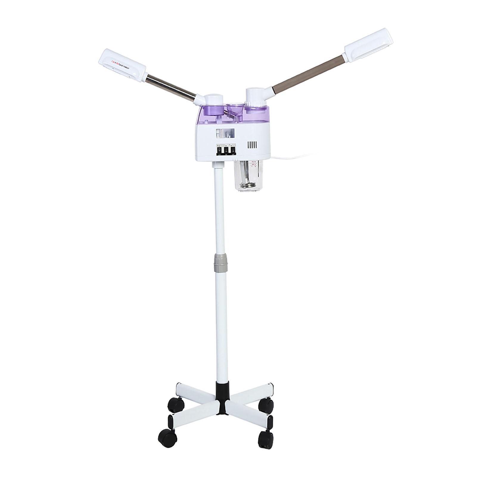 

Горячий и холодный паровой аппарат для лица Домашний спа-салон Озоновый паровой ионизатор Красота кожи US Plug чёрный