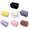 Plush Makeup Bag Soft Polyester Materials for Organizing Cosmetics Fashionable and Practical Designs for Women