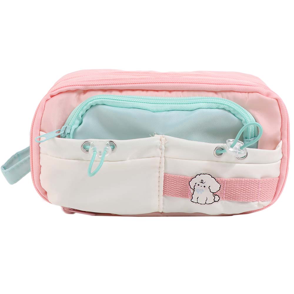 Large Capacity Cute Pencil Pouch Multi-layer Gel Pen Organizer Simple Student Pencil Case  Girl