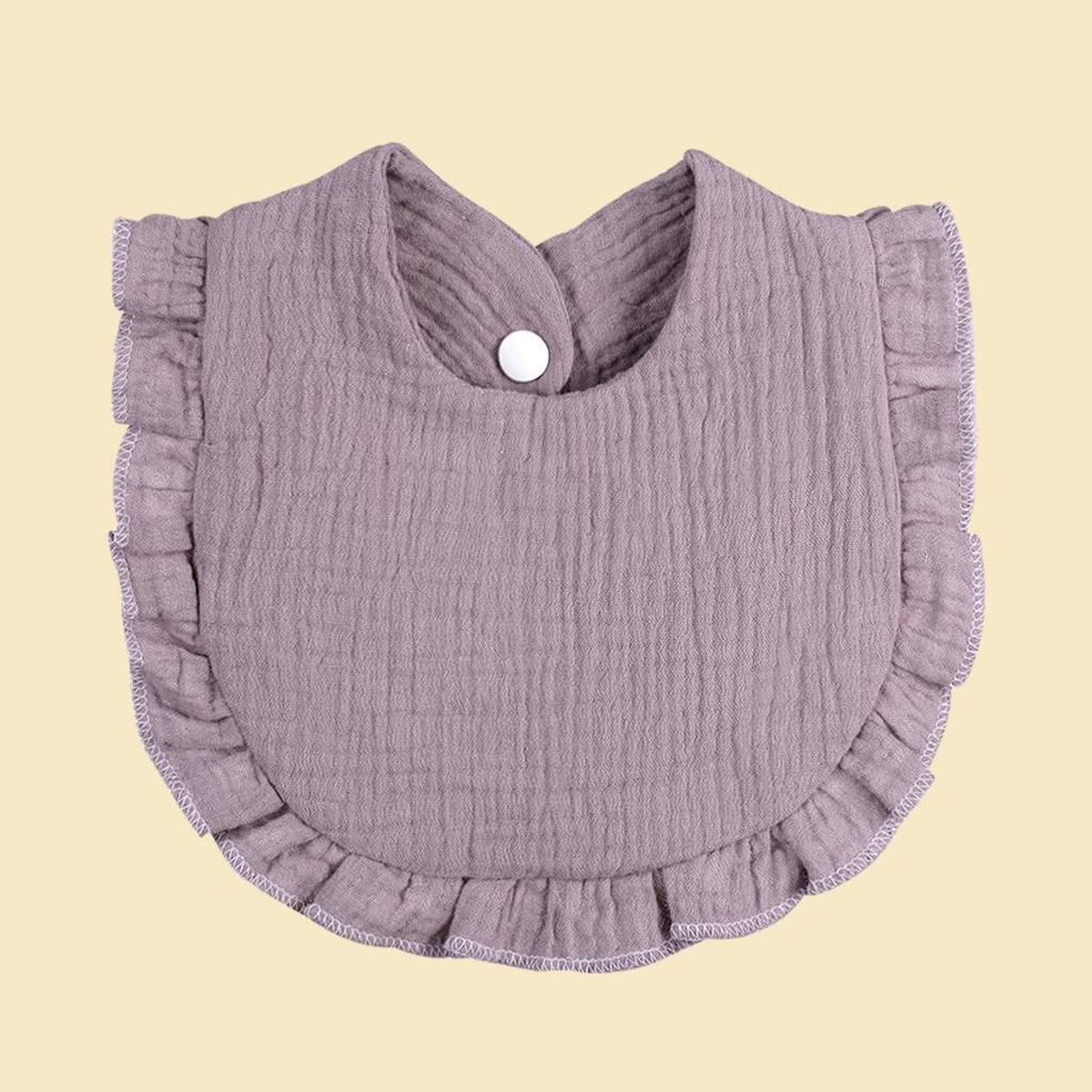 European & American Stylish Ruffled Edge Lace Baby Bibs