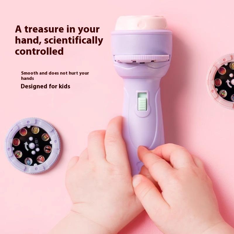 Projection Flashlight Early Education Puzzle Development Toy 24/48 Patterns Cartoon Projector Torch Baby Toy Children