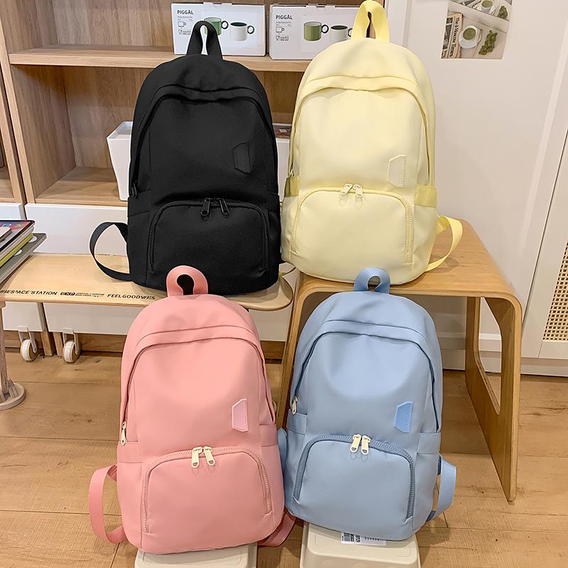 Japan and Korea Harajuku Korean Version Casual Lazy Style Versatile Backpack Travel Fitness Backpack Large Capacity Student Schoolbag Women