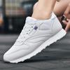 2024 New Spring and Autumn Durable Rubber Sole Anti Slip Sports Shoes Leather Casual Couple Shoes Plus   Shoes for Men Size 47