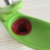 Manual Cherry Olive Pitter Single Hole Design ABS+Stainless Steel Handle Green 20.5x3.8x13cm
