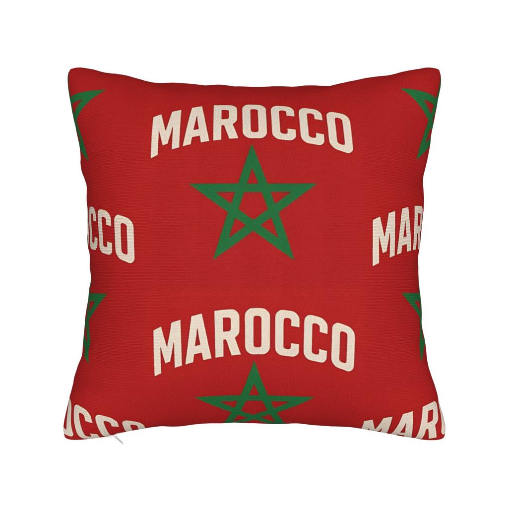 Pillow Cover Morocco The Kingdom Of Morocco Cute Funny Pillow Case For Sofa Couch Bed Living Room Pillowcases