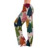 Women's Drawstring Christmas Printed Casual Pants