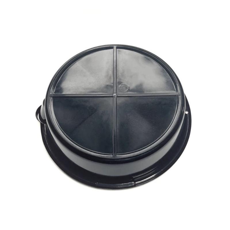 Oil Drain Pan 37 Cm Large Opening Plastic Basin with Guided Pour Lip and Stable Base, 6.5 L Vehicle Service Drain Pan for Home Maintenance