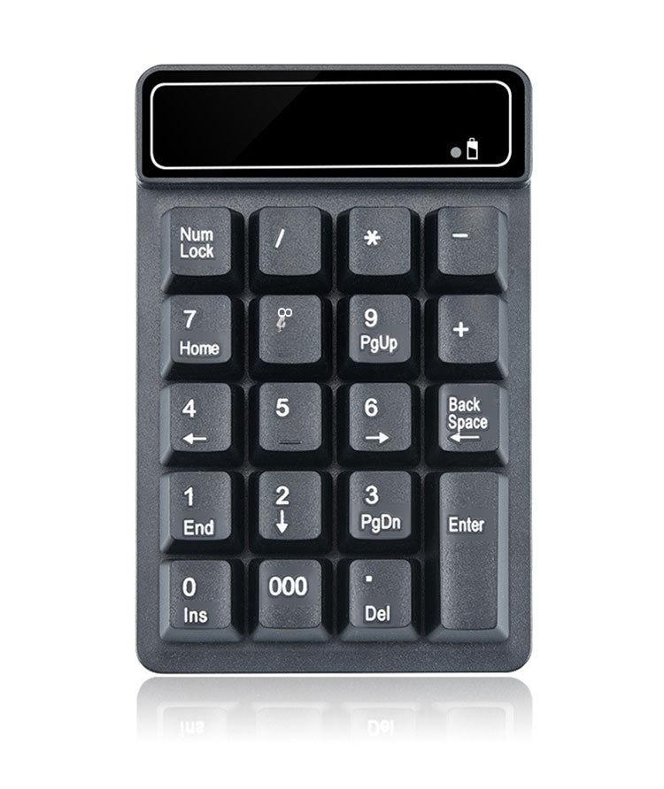 Compact Wireless Numeric Keyboard with Floating Keycaps for Financial Accounting