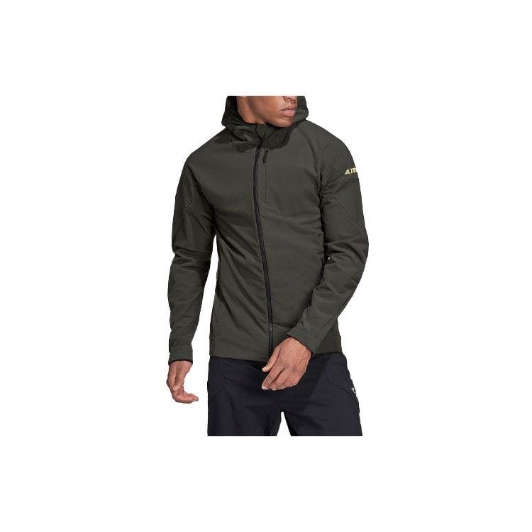 Adidas Jackets Men's Dark Brown Hooded Moderate Other GV4794