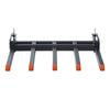 Clamp On Debris Forks To 48" Bucket, 2600 Lbs Capacity Heavy Duty Clamp On Pallet Forks Bucket Attachments, Fit for Loader Bucket Skidsteer Tractor To